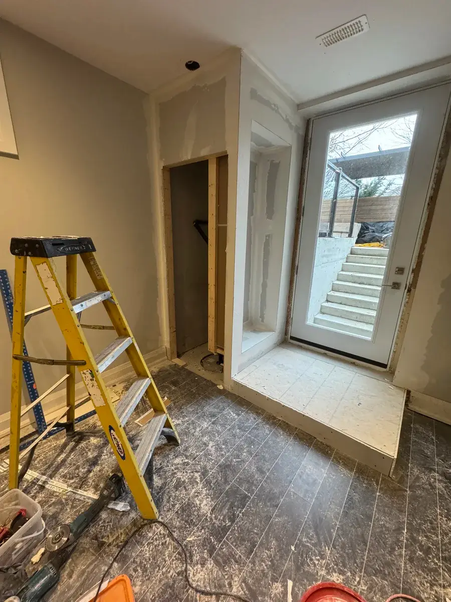 Walk-up basement excavation project